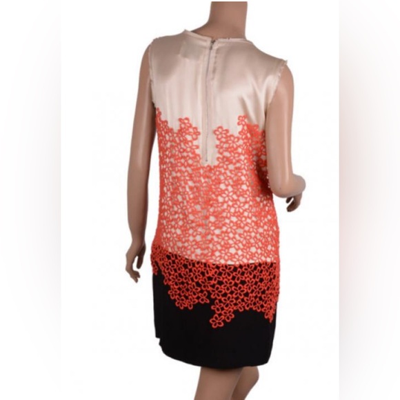 3.1 Phillip Lim cream & black silk mini dress with orange floral embroidery - 8 - Picture 3 of 12